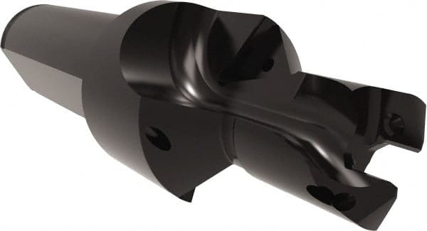 Allied Machine and Engineering - 13 to 14mm Diam, Straight Shank, 19.05mm Body Shank Diam, Combo Chamfer and Countersink Drill - TCMT 110204 Insert, 94.46mm OAL - Exact Tooling