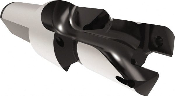 Allied Machine and Engineering - 17 to 17.99mm Diam, Straight Shank, 19.05mm Body Shank Diam, Combo Chamfer and Countersink Drill - TCMT 110204 Insert, 102mm OAL - Exact Tooling