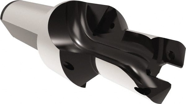 Allied Machine and Engineering - 15 to 15.99mm Diam, Straight Shank, 19.05mm Body Shank Diam, Combo Chamfer and Countersink Drill - TCMT 110204 Insert, 95.65mm OAL - Exact Tooling