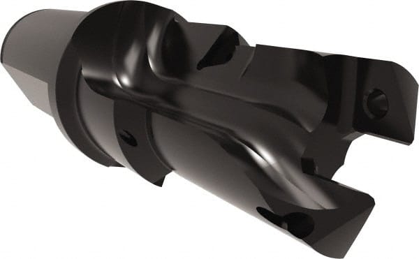 Allied Machine and Engineering - 26 to 29mm Diam, Straight Shank, 31.75mm Body Shank Diam, Combo Chamfer and Countersink Drill - TCMT 110204 Insert, 130.97mm OAL - Exact Tooling