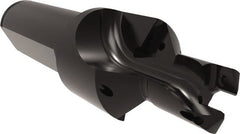 Allied Machine and Engineering - 12 to 13mm Diam, Straight Shank, 19.05mm Body Shank Diam, Combo Chamfer and Countersink Drill - TCMT 110204 Insert, 94.85mm OAL - Exact Tooling