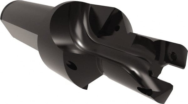 Allied Machine and Engineering - 14 to 15mm Diam, Straight Shank, 19.05mm Body Shank Diam, Combo Chamfer and Countersink Drill - TCMT 110204 Insert, 96.04mm OAL - Exact Tooling