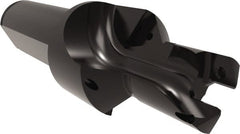 Allied Machine and Engineering - 14 to 15mm Diam, Straight Shank, 19.05mm Body Shank Diam, Combo Chamfer and Countersink Drill - TCMT 110204 Insert, 96.04mm OAL - Exact Tooling