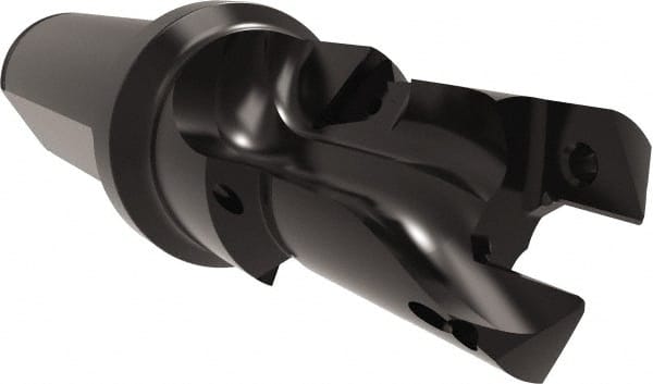 Allied Machine and Engineering - 20 to 22mm Diam, Straight Shank, 25.4mm Body Shank Diam, Combo Chamfer and Countersink Drill - TCMT 110204 Insert, 115.49mm OAL - Exact Tooling