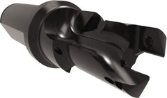 Allied Machine and Engineering - 20 to 22mm Diam, Straight Shank, 25.4mm Body Shank Diam, Combo Chamfer and Countersink Drill - TCMT 110204 Insert, 115.49mm OAL - Exact Tooling