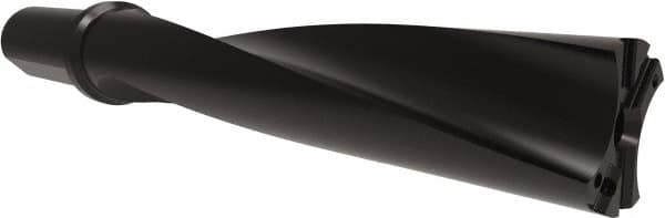 Allied Machine and Engineering - Series APX 57, 5xD, 2" Shank Diam, Drill Body - 14.5156" Drill Body Length to Flange, W5705H Toolholder, 19.0156" OAL, 14.5156" Drill Body Length, Weldon Flat Shank, Through Coolant - Exact Tooling