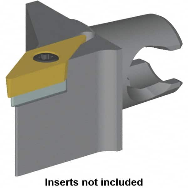 Kennametal - Right Hand Cut, Size KM20, VB.. Insert Compatiblity, Modular Turning & Profiling Cutting Unit Head - 12.5mm Ctr to Cutting Edge, 25mm Head Length, Series KM Mini - Exact Tooling