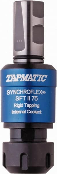 Tapmatic - 63/64" Straight Shank Diam Rigid Tapping Adapter - 1/4 to 3/4" Tap Capacity, 3.4645" Projection, Through Coolant - Exact Tooling