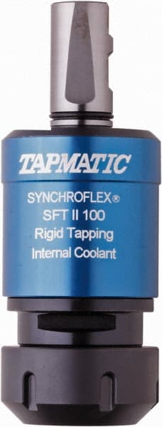 Tapmatic - 63/64" Straight Shank Diam Rigid Tapping Adapter - 5/8 to 1" Tap Capacity, 4.6062" Projection, Through Coolant - Exact Tooling