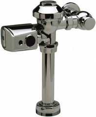 Zurn - 1-1/2" Spud Coupling, 1" Pipe, Closet Automatic Flush Valve - Single Flush, 3.5 Gal per Flush, Chrome Cover, Powered by 4 C Batteries - Exact Tooling