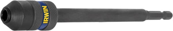 Irwin - 1/4" Drive Standard Socket Extension - 6" OAL, Black Oxide Finish - Exact Tooling