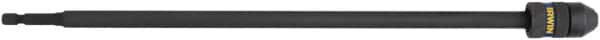 Irwin - 1/4" Drive Standard Socket Extension - 12" OAL, Black Oxide Finish - Exact Tooling