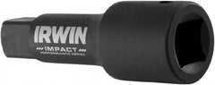 Irwin - 1/2" Drive Standard Socket Extension - 3" OAL, Black Oxide Finish - Exact Tooling