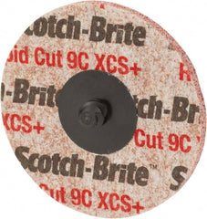 3M - 2" Disc Diam, Ceramic Quick Change Disc - Type S Attaching System, Nonwoven, Orange, Extra Coarse Grade - Exact Tooling