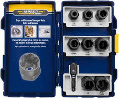 Irwin - 8 Piece Bolt Extractor Set - Plastic Case - Exact Tooling