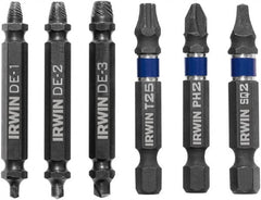 Irwin - 3 Piece Bolt Extractor Set - Clam Shell - Exact Tooling