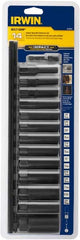 Irwin - 14 Piece Bolt Extractor Set - Magnetic Rail - Exact Tooling