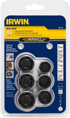 Irwin - 6 Piece Bolt Extractor Set - Magnetic Rail - Exact Tooling