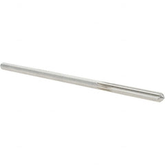 Alvord Polk - #22 Cobalt 6 Flute Chucking Reamer - Straight Flute, 0.151" Straight Shank, 1" Flute Length, 4" OAL - Exact Tooling