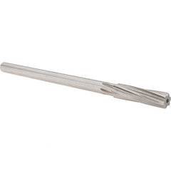 Alvord Polk - 13mm High Speed Steel 6 Flute Chucking Reamer - Spiral Flute, 0.4355" Straight Shank, 2" Flute Length, 8" OAL - Exact Tooling