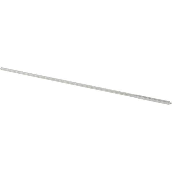 Alvord Polk - 0.045" High Speed Steel 4 Flute Chucking Reamer - Straight Flute, 0.039" Straight Shank, 1/2" Flute Length, 2-1/2" OAL - Exact Tooling