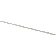 Alvord Polk - 0.0475" High Speed Steel 4 Flute Chucking Reamer - Straight Flute, 0.0455" Straight Shank, 1/2" Flute Length, 2-1/2" OAL - Exact Tooling