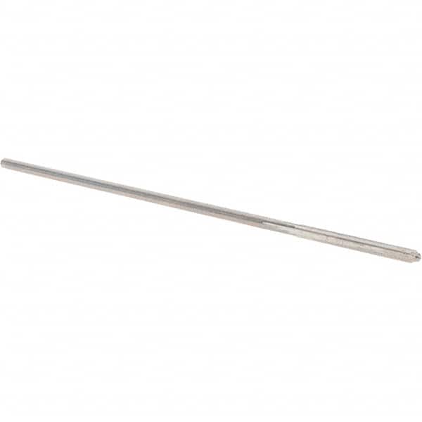 Alvord Polk - 0.071" High Speed Steel 4 Flute Chucking Reamer - Straight Flute, 0.066" Straight Shank, 3/4" Flute Length, 3" OAL - Exact Tooling