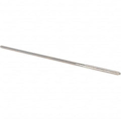 Alvord Polk - 0.071" High Speed Steel 4 Flute Chucking Reamer - Straight Flute, 0.066" Straight Shank, 3/4" Flute Length, 3" OAL - Exact Tooling