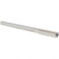 Alvord Polk - 0.4555" High Speed Steel 6 Flute Chucking Reamer - Straight Flute, 0.373" Straight Shank, 1-3/4" Flute Length, 7" OAL - Exact Tooling