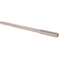 Alvord Polk - 0.3995" High Speed Steel 6 Flute Chucking Reamer - Straight Flute, 0.3105" Straight Shank, 1-3/4" Flute Length, 7" OAL - Exact Tooling