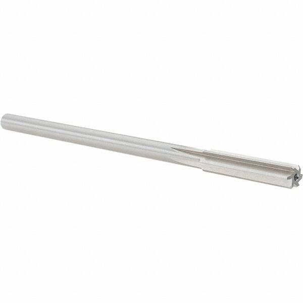 Alvord Polk - 0.33" High Speed Steel 6 Flute Chucking Reamer - Straight Flute, 0.2792" Straight Shank, 1-1/2" Flute Length, 6" OAL - Exact Tooling