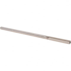 Alvord Polk - 0.247" High Speed Steel 6 Flute Chucking Reamer - Straight Flute, 0.2329" Straight Shank, 1-1/2" Flute Length, 6" OAL - Exact Tooling