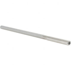 Alvord Polk - 0.2465" High Speed Steel 6 Flute Chucking Reamer - Straight Flute, 0.2329" Straight Shank, 1-1/2" Flute Length, 6" OAL - Exact Tooling
