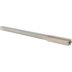 Alvord Polk - 0.472" High Speed Steel 6 Flute Chucking Reamer - Straight Flute, 0.4355" Straight Shank, 2" Flute Length, 8" OAL - Exact Tooling