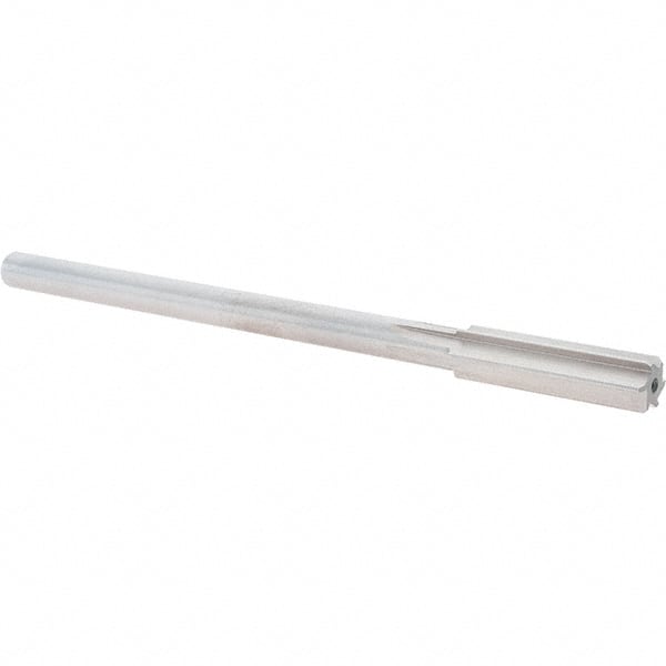 Alvord Polk - 0.474" High Speed Steel 6 Flute Chucking Reamer - Straight Flute, 0.4355" Straight Shank, 2" Flute Length, 8" OAL - Exact Tooling