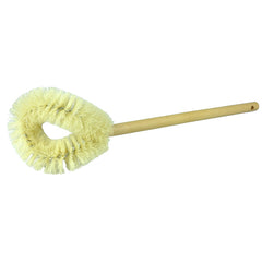 Toilet Bowl Brush, Professional, White Tampico Fill, Hardwood Handle - Exact Tooling