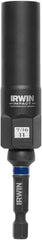Irwin - 3/8" Drive Reverse Spiral Flute Hex Bolt Remover - 1/4" Hex, 2-1/2" OAL - Exact Tooling