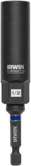 Irwin - 3/8" Drive Reverse Spiral Flute Hex Bolt Remover - 1/4" Hex, 2-1/2" OAL - Exact Tooling