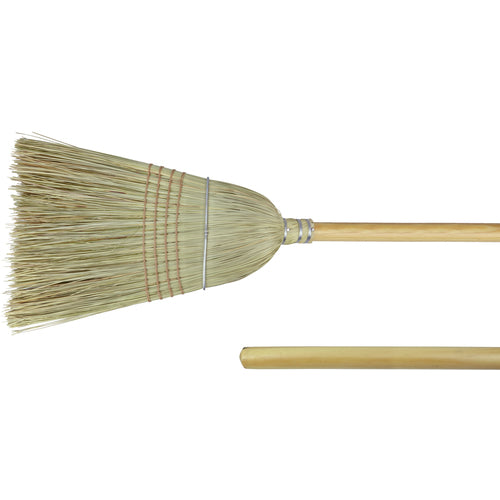 18″ - Corn & Fiber Medium Upright Broom - Exact Tooling