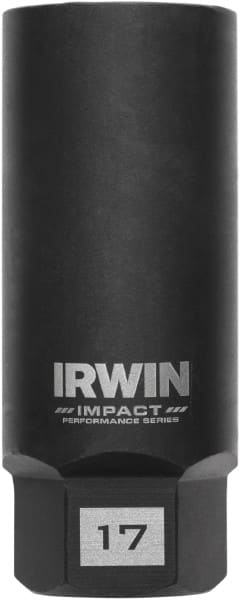 Irwin - 3/8" Drive Reverse Spiral Flute Hex Bolt Remover - 1/4" Hex, 2-1/2" OAL - Exact Tooling