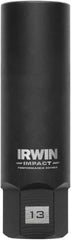 Irwin - 3/8" Drive Reverse Spiral Flute Hex Bolt Remover - 1/4" Hex, 2-1/2" OAL - Exact Tooling