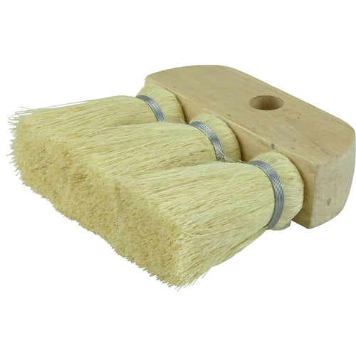 6-1/4″ 3-Knot Roof Brush, White Tampico Fill - Exact Tooling