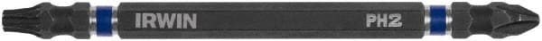 Irwin - #2 Torx/Phillips Bit - 1/4" Hex Drive, 4" OAL - Exact Tooling