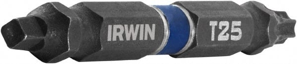 Irwin - #2" Square Size Torx/Square Bit - 1/4" Hex Drive, 2-3/8" OAL - Exact Tooling