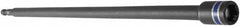 Irwin - 3/8" Magnetic Nutsetter - 1/4" Hex Drive, 12" OAL, 9/16" Socket Nose Diam - Exact Tooling
