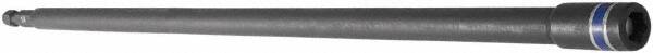 Irwin - 1/4" Magnetic Nutsetter - 1/4" Hex Drive, 12" OAL, 7/16" Socket Nose Diam - Exact Tooling