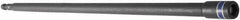 Irwin - 1/4" Magnetic Nutsetter - 1/4" Hex Drive, 12" OAL, 7/16" Socket Nose Diam - Exact Tooling