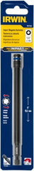 Irwin - 1/4" Magnetic Nutsetter - 1/4" Hex Drive, 6" OAL, 7/16" Socket Nose Diam - Exact Tooling