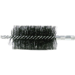 1-1/4″ Double Spiral Flue Brush, .012 Steel Fill - Exact Tooling