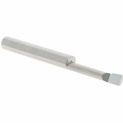 Scientific Cutting Tools - 0.14" Min Bore Diam, 3/4" Max Bore Depth, 3/16 Shank Diam, Corner Radius Boring Bar - 0.0065" Corner Radius, Right Hand Cut, Solid Carbide, Uncoated - Exact Tooling